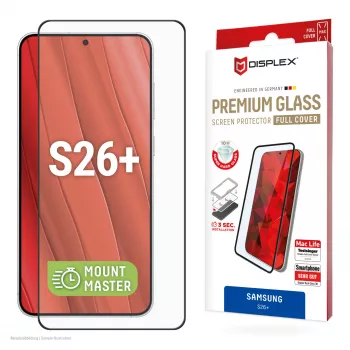 Displex Premium Ochrona ekranu (Full osłona, 10H) do Samsung S26+, Full osłona