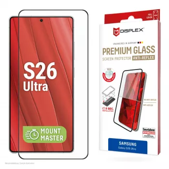 Displex Premium szkło ochronne (Full osłona, 10H) do Samsung S26 Ultra, Full osłona