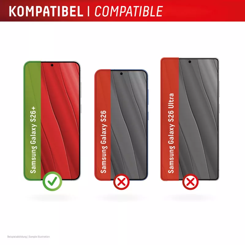 Szkło hartowane Smart Glass e.v.i. do Samsung Galaxy S26+ (9H), przezroczyste, sucha aplikacja, 1 szt.