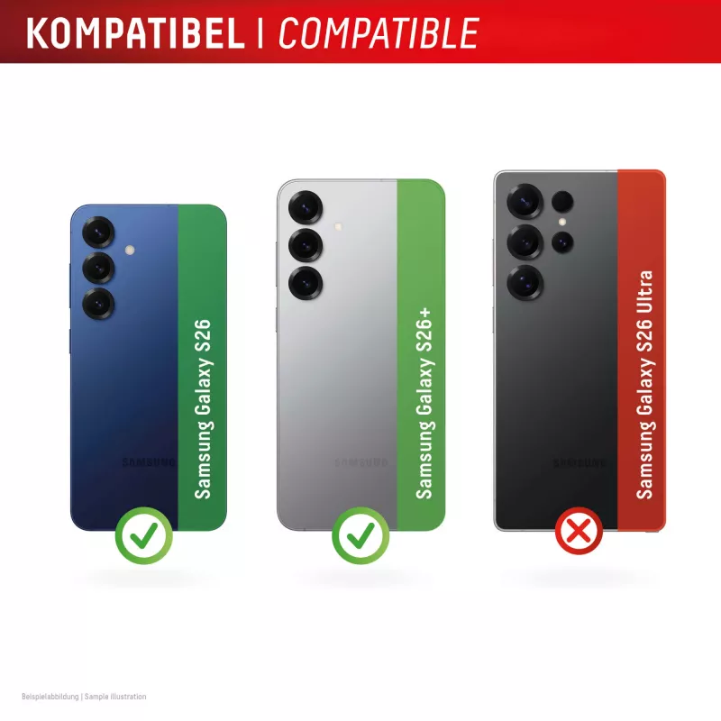 Szkło ochronne na obiektyw aparatu e.v.i. do Galaxy S26 / S26+, hartowane 10H, pełne pokrycie, szybki montaż, 2 szt.
