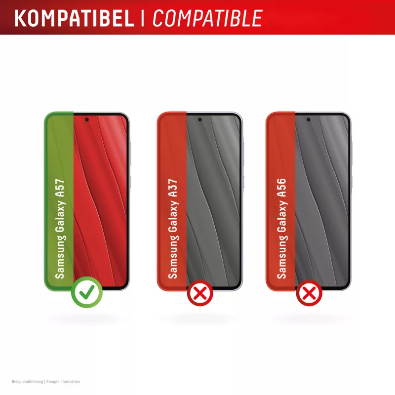 Displex Premium Ochrona ekranu (Full osłona, 10H) do Samsung A57, Full osłona