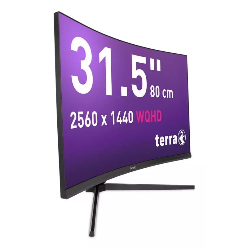 Monitor komputerowy TERRA 3285W 80 cm (31,5 inch) 2560 x 1440 pikseli Wide Quad HD LCD Czarny