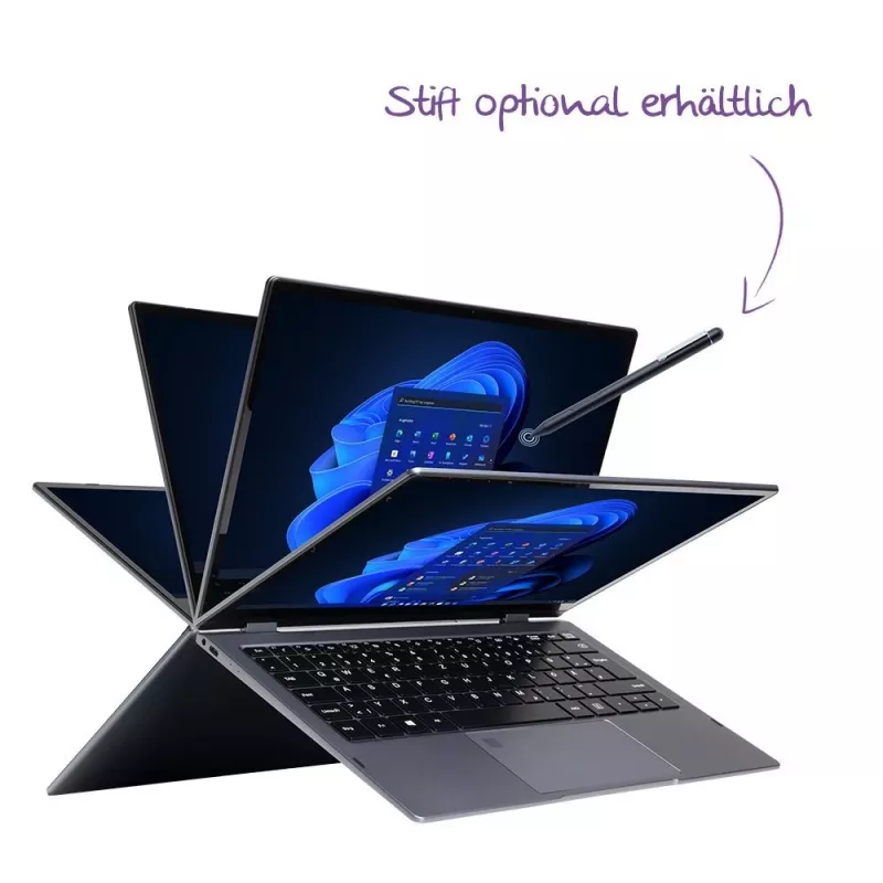 Laptop TERRA US1220849 Intel® Core™ i5 i5-1334U 33,8 cm (13,3″) dotykowy Full HD 16 GB DDR4-SDRAM 512 GB SSD Wi-Fi 6 (802.11ax) Windows 11 Pro Antracyt