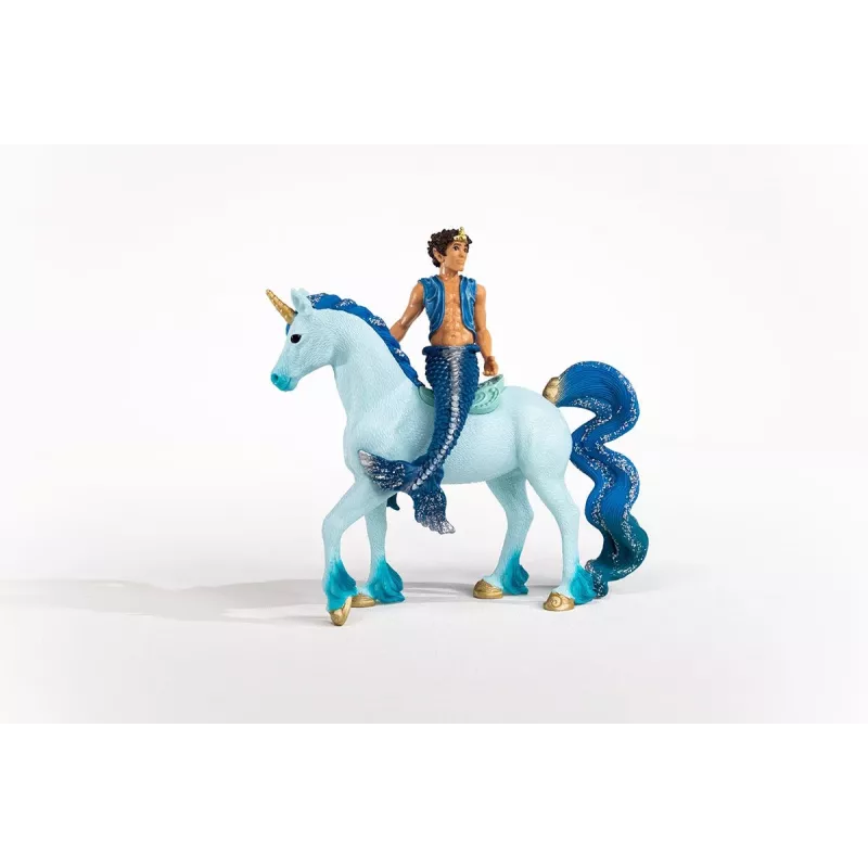 schleich BAYALA Aryon na jednorożcu, 5 lat, Słoneczne Elfy, Jednorożce i Wróżki, Wielokolorowy
