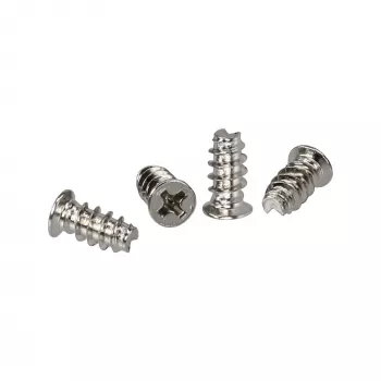Wkręt do wentylatora InLine 5,0×10,0 mm niklowany, opakowanie 4 szt.