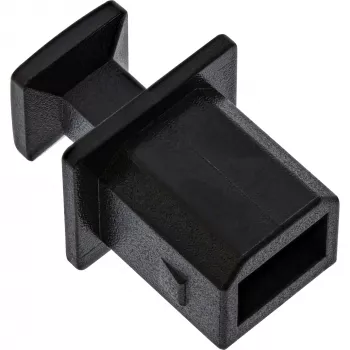 Osłona przeciwkurzowa InLine do gniazda USB-B żeńskiego, czarna, 50 szt.
