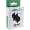 Osłona przeciwkurzowa InLine do gniazda USB-B żeńskiego, czarna, 50 szt.