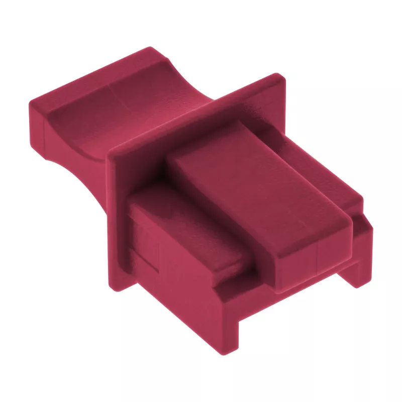 InLine osłona przeciwpyłowa na gniazdo RJ45 żeńskie, ciemnoczerwona, 10 szt.