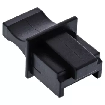 Osłona przeciwpyłowa na gniazdo żeńskie RJ45 InLine 59942C czarna 10 szt.