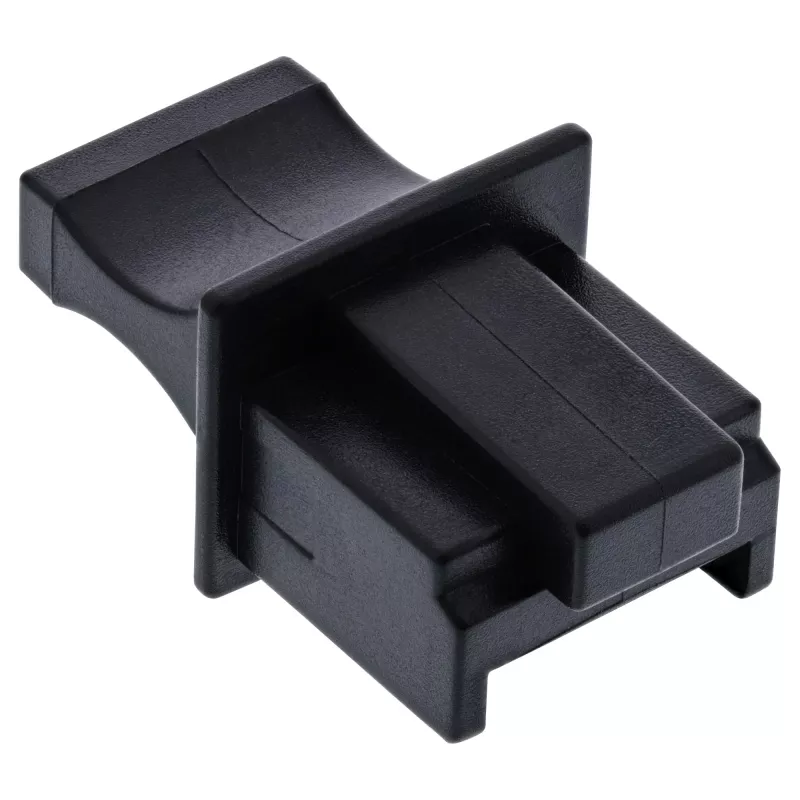 Osłona przeciwpyłowa na gniazdo żeńskie RJ45 InLine 59942C czarna 10 szt.