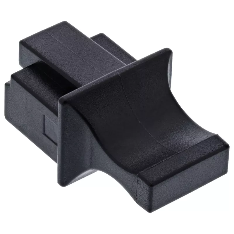 Osłona przeciwpyłowa na gniazdo żeńskie RJ45 InLine 59942C czarna 10 szt.