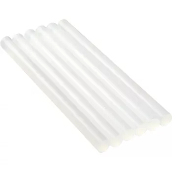 Opakowanie 6 szt. kleju w sztyfcie, InLine 7,5 mm × 100 mm, biały, do pistoletu do klejenia na gorąco