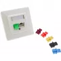 InLine Dust Cover for RJ45 female, niebieski, 100 pcs.
