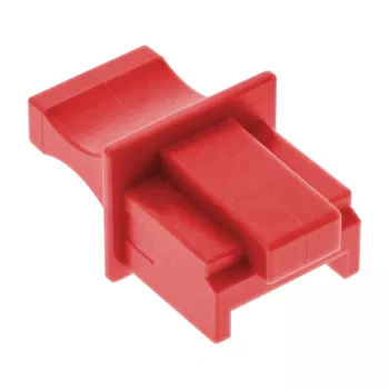 InLine Dust Cover dla gniazda RJ45, czerwony, 100 szt.