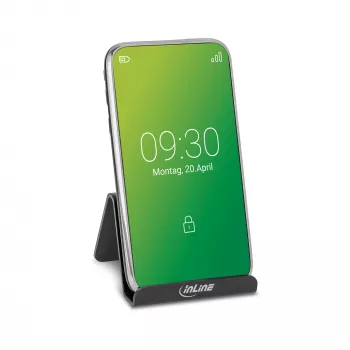 InLine Smartphone and Mobile Phone Stand for Desktop, Passive Holder, Czarny