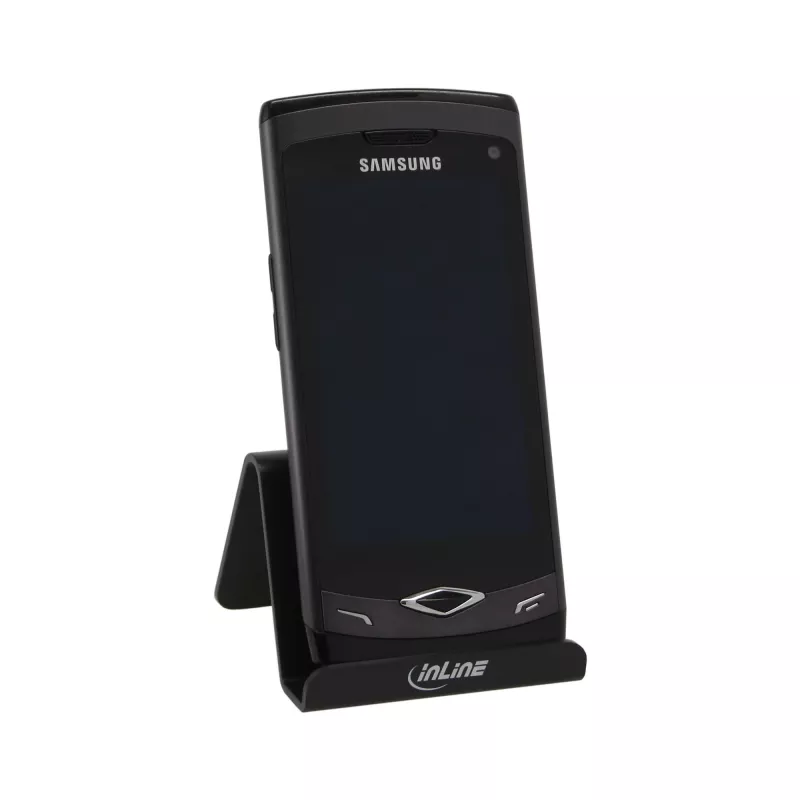 InLine Smartphone and Mobile Phone Stand for Desktop, Passive Holder, Czarny
