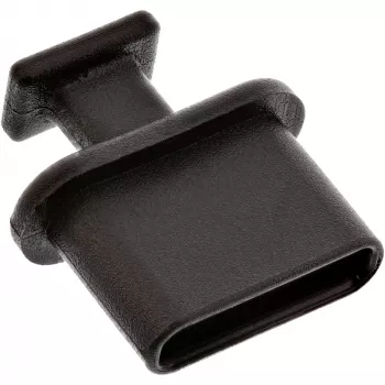 Osłona przeciwkurzowa do gniazda USB-C InLine 59948M czarna 50 szt.