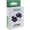 Osłona przeciwkurzowa do gniazda USB-C InLine 59948M czarna 50 szt.