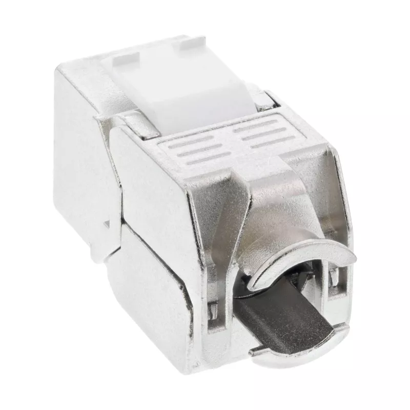 InLine Moduł RJ45 Keystone typu Snap-In Kat.6a, z osłoną przeciwpyłową, czerwony