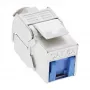 InLine RJ45 Keystone Jack – moduł zatrzaskowy Kat.6a, z osłoną przeciwpyłową, niebieski