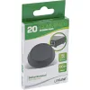 InLine gumowe podkładki 20 szt. opakowanie czarne, płaski kształt 1,2 cm, Guma, Czarny