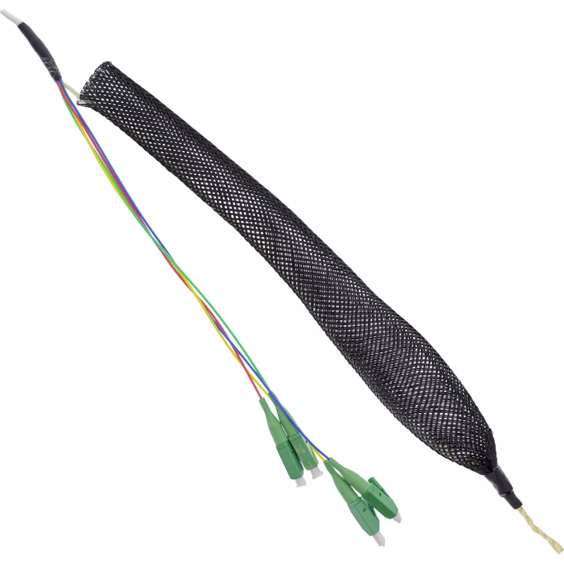 InLine FTTH puszka przyłączeniowa, preinstalowana, 4x LC/APC 9/125µm 30m