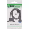 Kabel wewnętrzny InLine 33390K USB 3.2 Gen 1, płyta główna na 2x USB-A żeński, 0,45 m