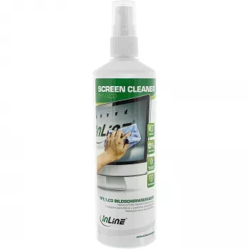 Monitor screen cleaner InLine 250 ml pump spray for TFT and LCD displays