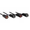 Hama 00122273 kabel audio 3 m 2 x RCA czarny
