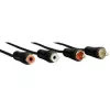 Hama 00122286 kabel audio 3 m 2 x RCA Czarny