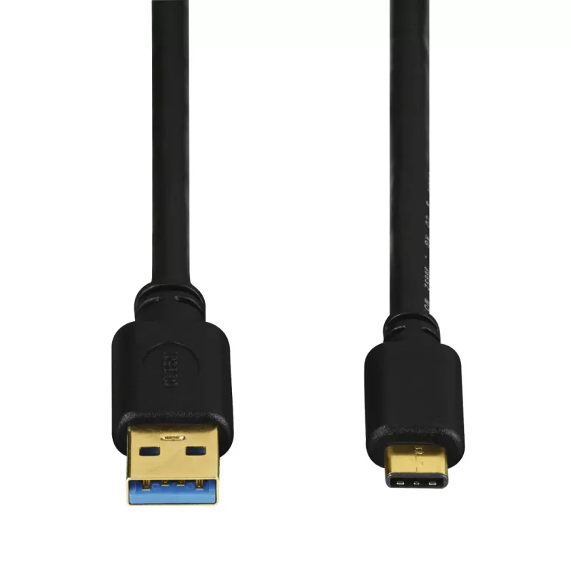 Hama USB-C/USB A, 1,8 m Kabel USB USB 3.2 Gen 2 (3.1 Gen 2) USB C Czarny