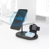 Hama MagCharge Multi Zestaw słuchawkowy, Smartfon, Zegarek Czarny AC Ładowanie bezprzewodowe Szybkie ładowanie Do użytku wewnętrznego
