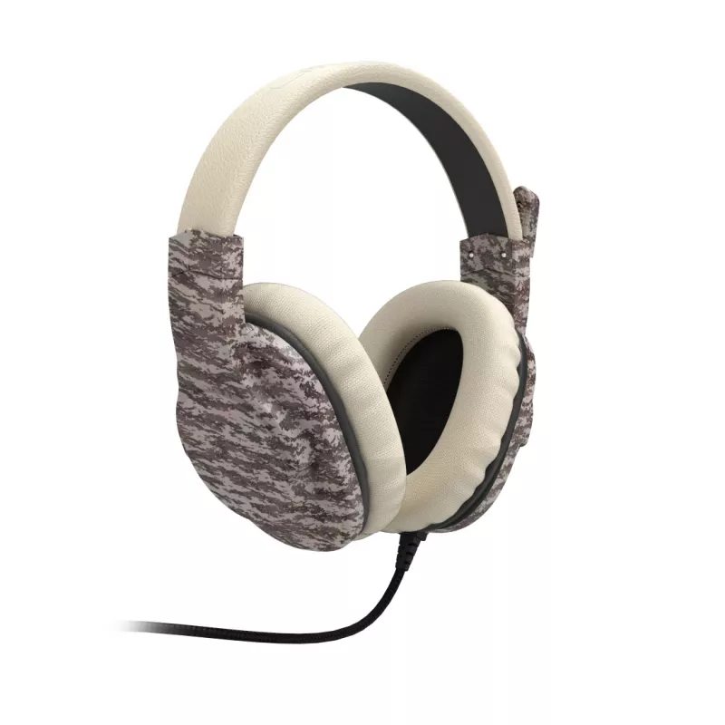 Hama SoundZ 333 Zestaw słuchawkowy Przewodowy Na głowę Gaming USB Typu-A Beżowy, Brązowy