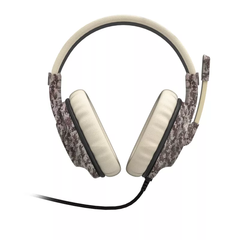 Hama SoundZ 333 Zestaw słuchawkowy Przewodowy Na głowę Gaming USB Typu-A Beżowy, Brązowy