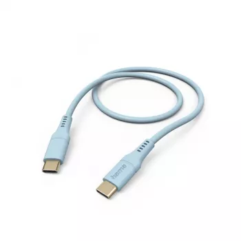 Hama Elastyczny kabel USB USB 2.0 1,5 m USB C Niebieski