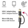 Hama 00201533 Kabel USB USB 2.0 1 m USB A Micro-USB B Czarny
