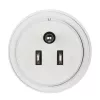 Hama 00223432 przejściówka wtyczkowa Typ B Typ C (Europlug)+Typ F Biały
