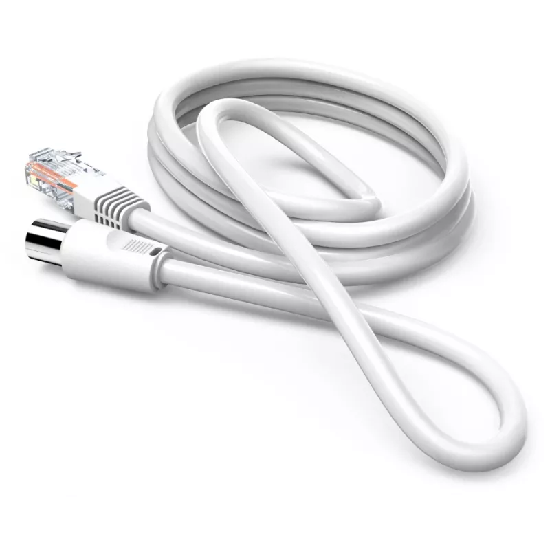 Kabel koncentryczny Hama 00205032 2,5 m RJ-45 biały