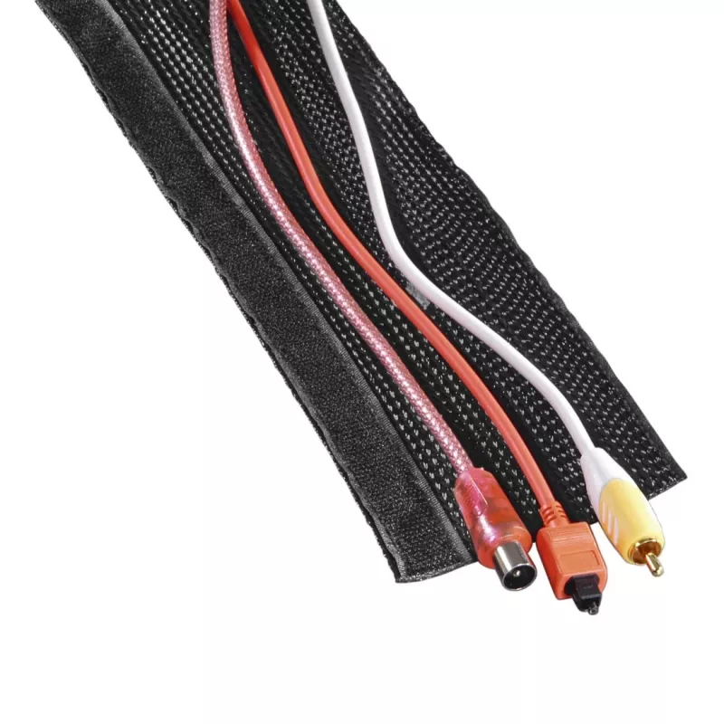 Hama 00220995 organizer kabli Uniwersalna osłona na kable Czarny 1 szt.
