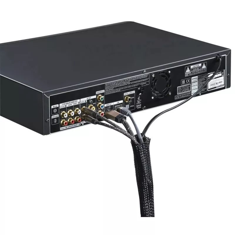 Hama 00220995 organizer kabli Uniwersalna osłona na kable Czarny 1 szt.