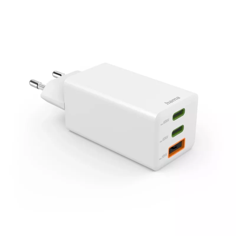 Hama 00125142 ładowarka do urządzeń mobilnych Uniwersalna Biała AC Szybkie ładowanie Wewnętrzna