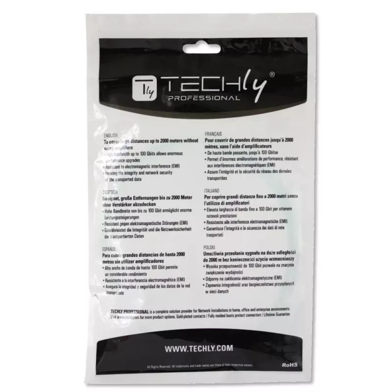 Techly SC/LC Multimode 50/125 OM4 15m Fiber Optics kabel ILWL D5-SCLC-150/OM4