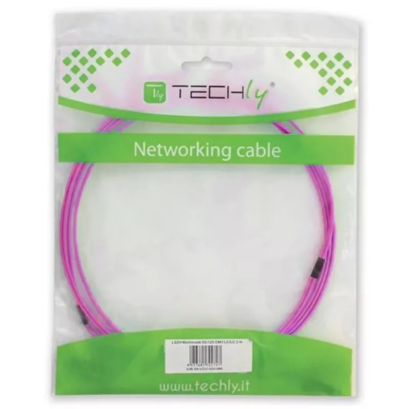Kabel światłowodowy Techly SC/LC wielomodowy 50/125 OM4 20 m, 20 m, OM4, SC, LC