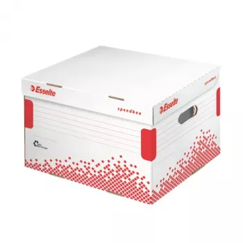 Pojemnik archiwizacyjny Esselte Speedbox FSC® Large, czerwony, biały, 520 g, 364 x 433 x 263 mm