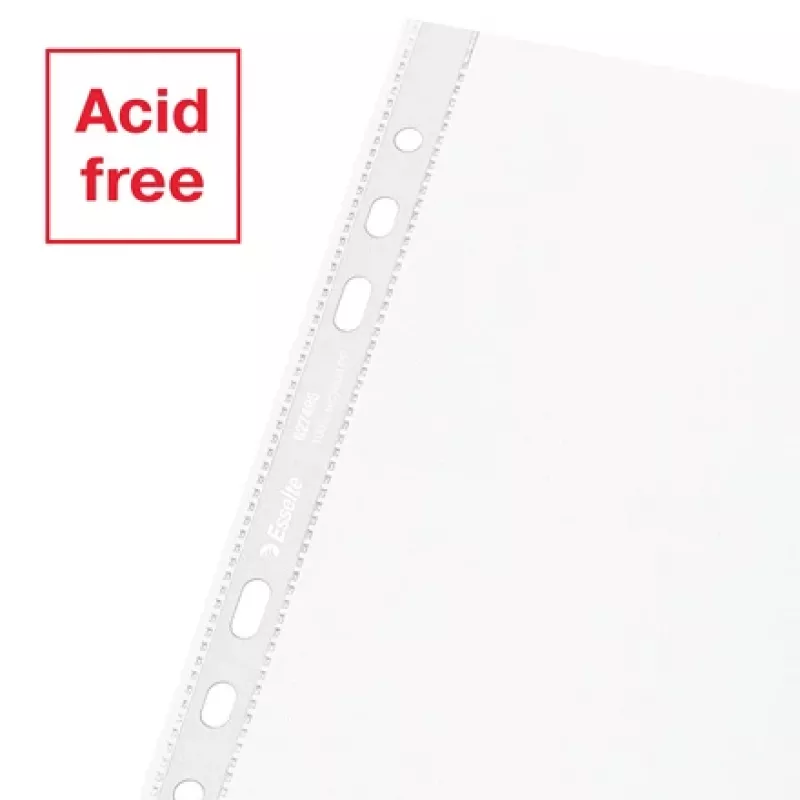 Esselte Recycle Pocket A5, 150 x 210 mm (A5), Transparent, Polypropylene (PP), Landscape/Portrait, Top, 0.07 mm