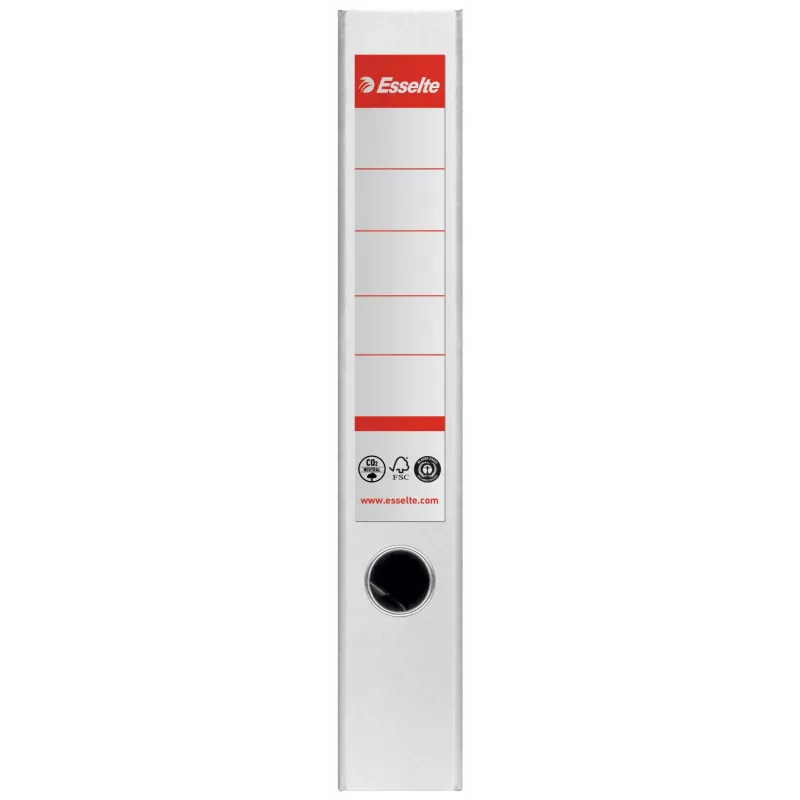 Esselte Segregator dźwigniowy No.1, karton 100% z recyklingu, A4, do przechowywania, karton, biały, 350 arkuszy, 80 g/m²