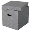 Esselte Home Storage Box Cube, zestaw 3 szt., karton, szary, 320 mm, 315 mm, 365 mm, 850 g