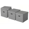 Esselte Home Storage Box Cube, zestaw 3 szt., karton, szary, 320 mm, 315 mm, 365 mm, 850 g