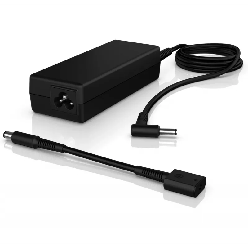 HP 90W Smart AC Adapter, Laptop, Zastosowanie wewnętrzne, 90 W, HP Notebooks ze złączami 4,5 mm, 7,4 mm, Biznes, Czarny