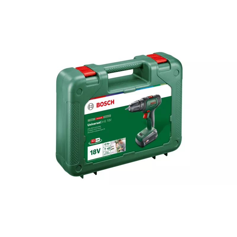Bosch UniversalDrill 18V 1450 RPM bezkluczykowa 1,2 kg czarna, zielona